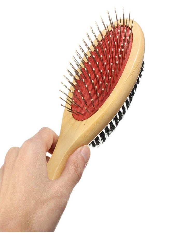 VIP Home Essentials Combo Pin & Bristle Grooming Brush for Dogs and Pets with Durable Handle - Image 4